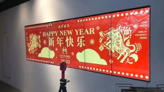 上海百樂門大酒店led透明屏、液晶拼接屏